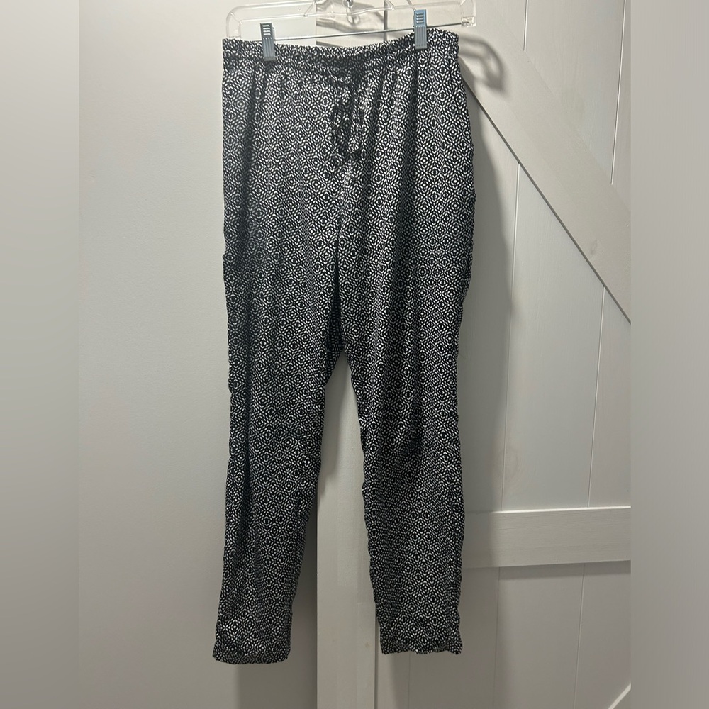 Next Brand Relaxed Women’s Pants, Black and White, Size EUR 38